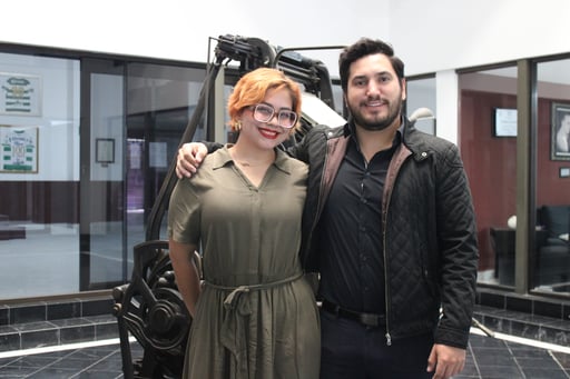 Constanza Sánchez Gutiérrez y Alberto Villarreal del Claqueta Fest (DANIELA CERVANTES)