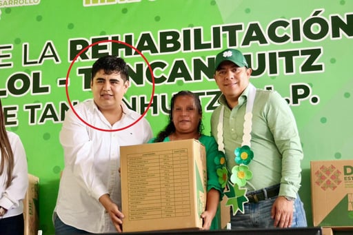 El presidente municipal de Tancanhuitz, Jesús Franco Larraga (Morena). (ESPECIAL)