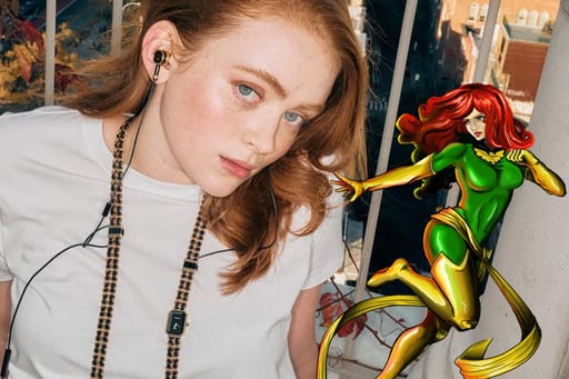 Imagen ¿Sadie Sink podría interpretar a Jean Grey en el UCM? Así se vería según la IA