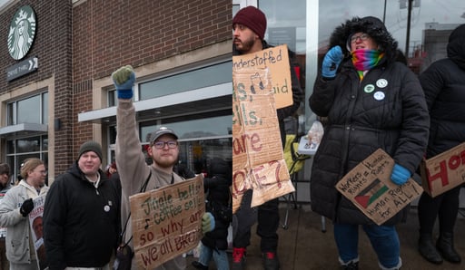 Imagen Huelga navideña de Starbucks desafía acuerdos laborales en Estados Unidos