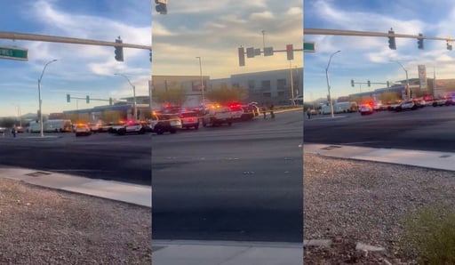 Imagen La policía detiene a una persona atrincherada en autobús en Las Vegas