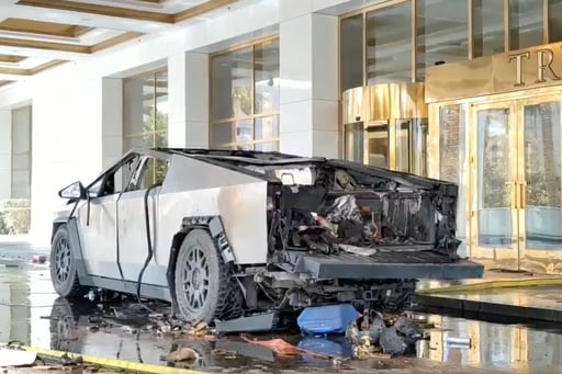 Imagen Militar en activo, quien manejaba Tesla que explotó frente a hotel de Donald Trump