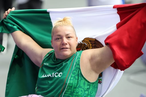 La sinaloense logró el Bronce en la prueba de disco F55 en París 2024, con lo que sumó su segunda medalla en la justa cuatrienal, tras su tercer lugar en Tokio 2020, que se realizó en el año 2021. (Cortesía CONADE)