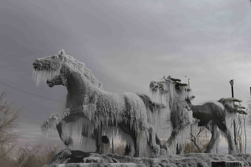 Imagen Continúan nevadas y bajas temperaturas en Chihuahua