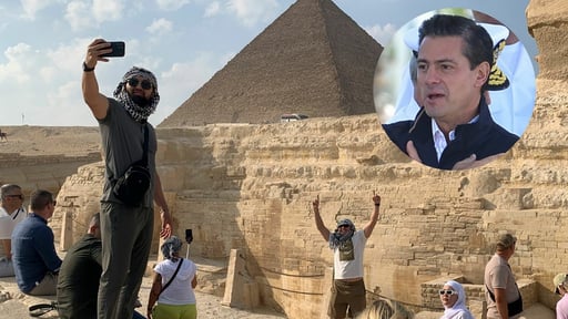 Imagen Captan al expresidente Peña Nieto en Egipto | VIDEO