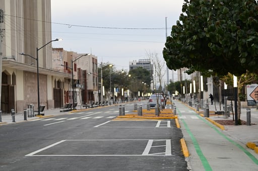 E l corredor Matamoros es una obra que comprende desde la calzada Colón hasta la calle Galeana. (EL SIGLO DE TORREÓN)