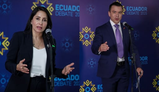 Imagen González acorta distancias con Noboa a medida que avanza el escrutinio en Ecuador