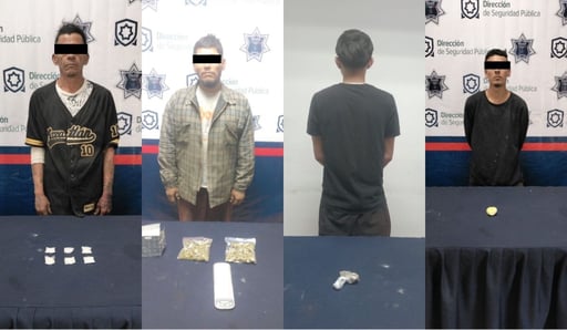 Imagen En posesión de dosis de cristal y marihuana, detienen a cuatro en Torreón