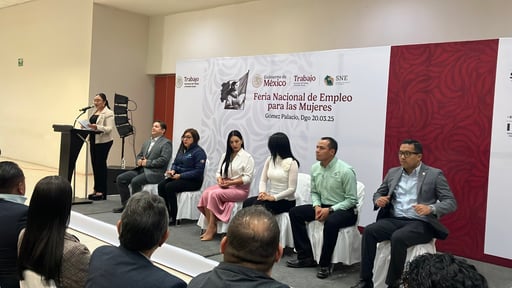 Imagen Organizan Feria del Empleo para la Mujer 2025 en Gómez Palacio en el marco del 8M