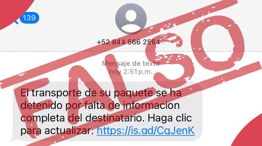 Imagen Alertan sobre estafa cibernética relacionada con supuesta paquetería