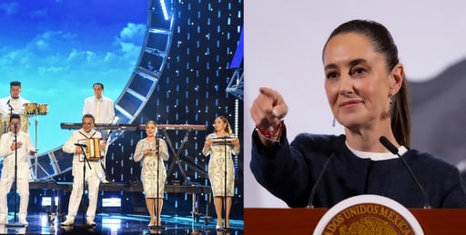 Ángeles Azules y Claudia Sheinbaum (ESPECIAL)