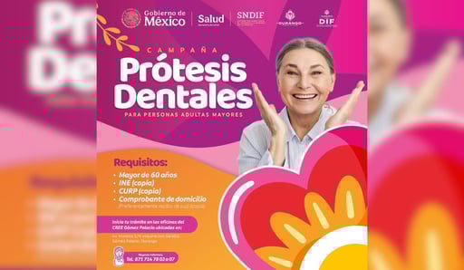 Imagen ¿Cuáles son los requisitos para las Prótesis Dentales Gratuitas del DIF Estatal de Durango?