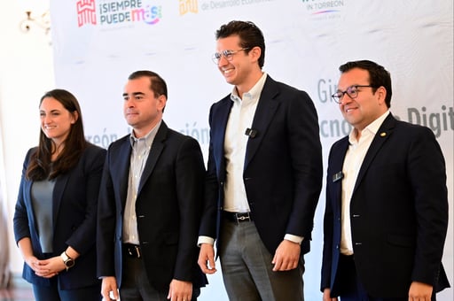 Torreón fortalece su camino hacia la Industria 4.0 con la colaboración de empresarios, académicos y autoridades en el Encuentro de Innovación y Tecnología Digital.(FOTO: EL SIGLO DE TORREÓN)