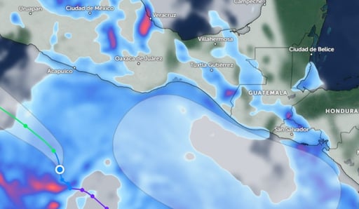 Imagen Alertan por potencial huracán frente a Guerrero y Oaxaca