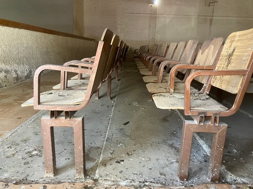 Imagen En abandono el Auditorio Arnulfo Valles Cossio de Francisco I. Madero