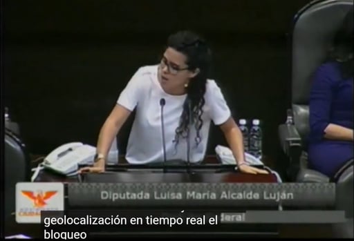 Imagen Resurge video de Luisa María Alcalde criticando geolocalización y vigilancia en Ley de Telecomunicaciones