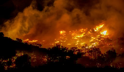 Imagen Incendio forestal en la isla griega de Creta deja daños en viviendas