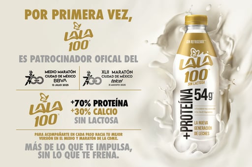 Imagen Lala 100 impulsará a los corredores del Medio Maratón y el XLII Maratón de la Ciudad de México a cruzar la meta