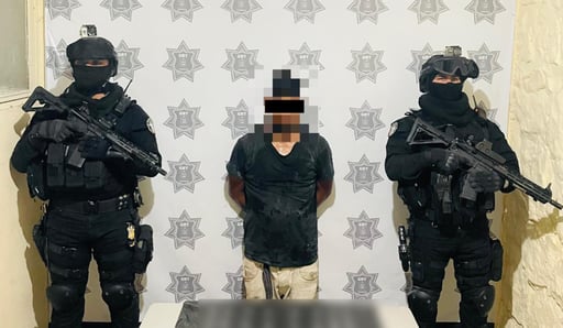 Imagen Grupo Reacción Torreón detiene a sujeto por presunta posesión de narcóticos en Villas del Sol