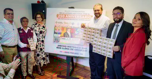 Imagen Ramos Arizpe tiene Billete Conmemorativo de la Lotería Nacional
