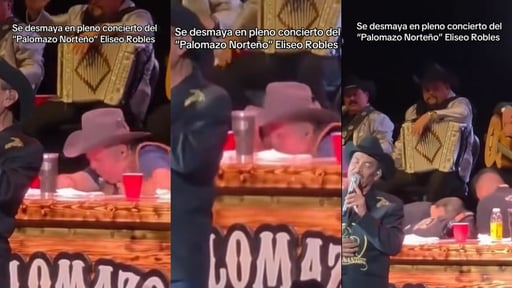 Imagen Eliseo Robles se desmaya en pleno show del Palomazo Norteño | Video