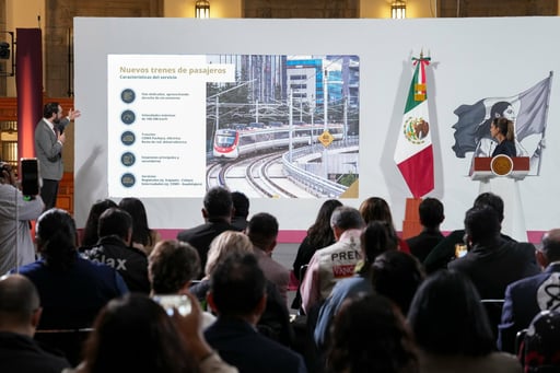 Imagen Sheinbaum declara al tren de pasajeros Ciudad de México-Nuevo Laredo como proyecto estratégico