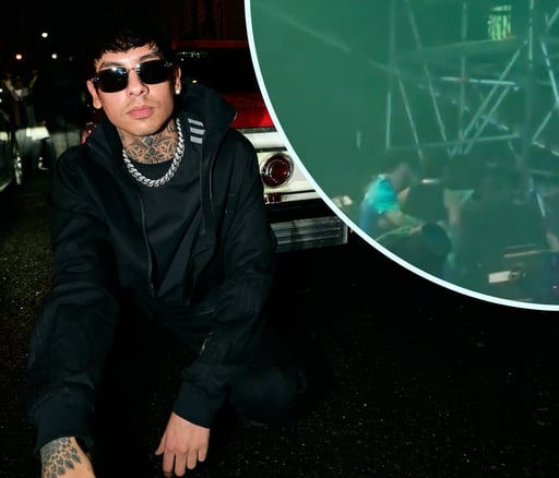 Piden castigo para Natanael Cano tras polémico enfrentamiento con su DJ en   Baja Beach Fest 2025. [Especial]