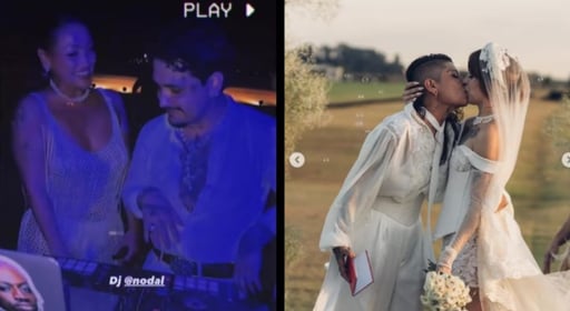 Imagen Christian Nodal dice haber pagado la boda de la hermana de Cazzu