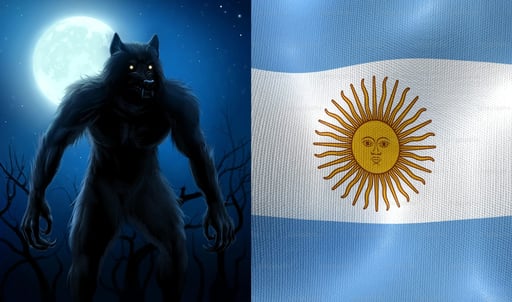 Hombre lobo en Argentina.