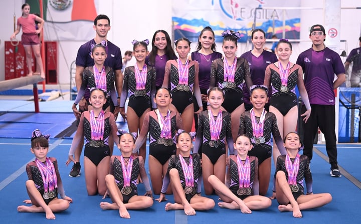 Las gimnastas laguneras demostraron su excelente nivel competitivo, en el campeonato realizado en Ciudad Victoria. Tamaulipas.