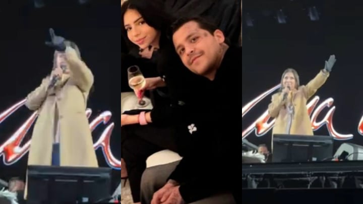 ¿Video de Ana Gabriel corriendo a Ángela Aguilar y Nodal de su concierto es real?