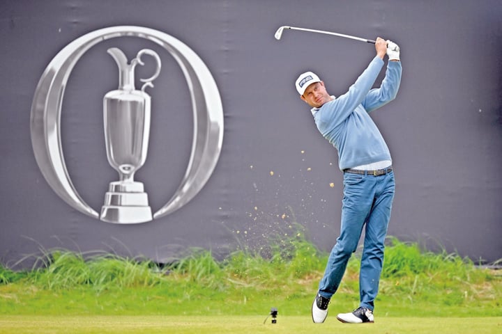 Harris English es uno de los golfistas que están en el liderato.