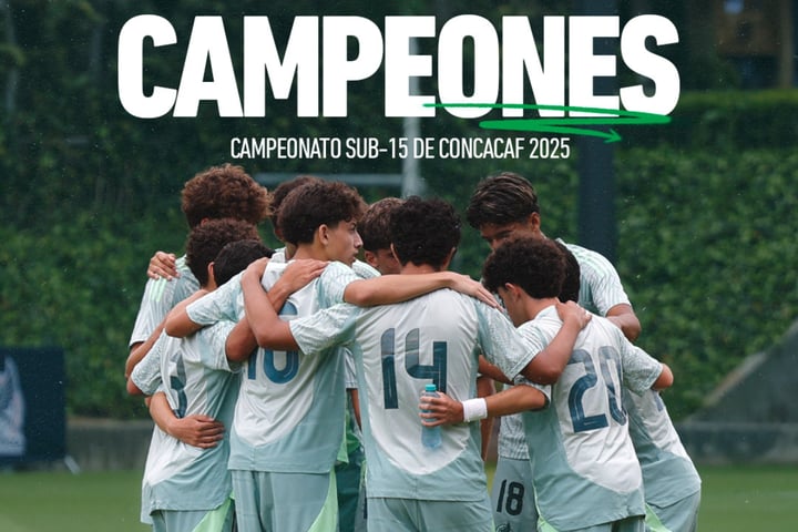México golea a Estados Unidos y gana el Campeonato Sub-15 de la Concacaf