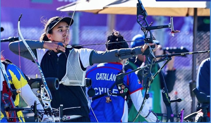 Ángela Ruiz Rosales en los Juegos Panamericanos Juveniles Asunción 2025.