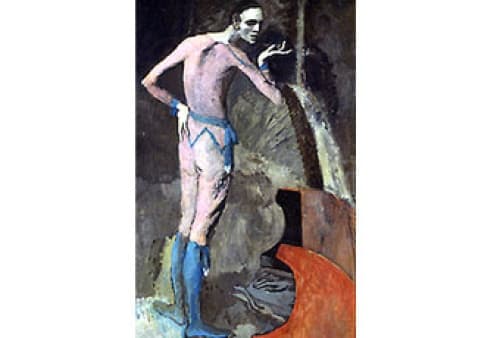 La obra 'El actor', pintada por el artista español Pablo Picasso, fue dañada por una mujer en el Museo de Arte Metropolitano de Nueva York tras caer accidentalmente sobre la pintura.