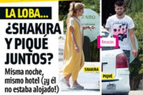 Una revista española dio a conocer una serie de fotografías de la intérprete colombiana y el futbolista del Barcelona a la entrada de un exclusivo hotel en Ibiza, situación que dio lugar a cualquier cantidad de rumores sobre una supuesta relación.