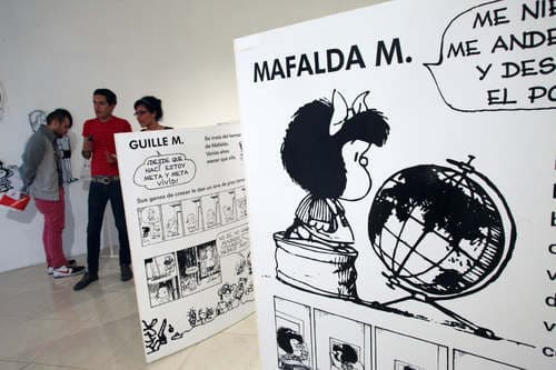 Mafalda. Las caricaturas de historietas hispanas se utilizan para enseñar español a alemanes, además las tiras cómicas han sido empleadas para dar a conocer las costumbres y las expresiones de la cultura.  EL SIGLO DE TORREÓN / CORTESÍA