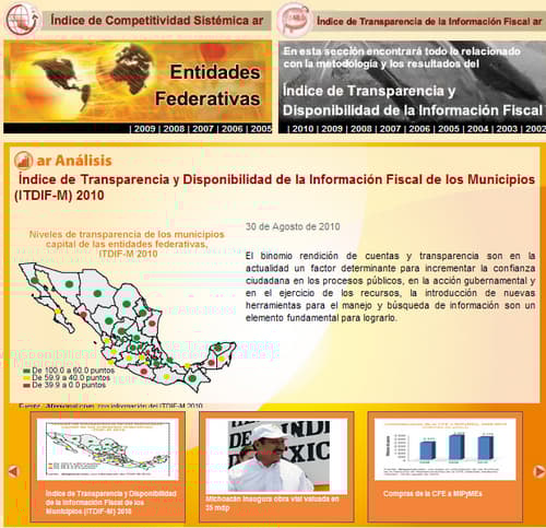 Reprobados. La consultora Aregional.com evaluó a municipios de México en transparencia, los que promediaron 51.o3 puntos. INTERNET