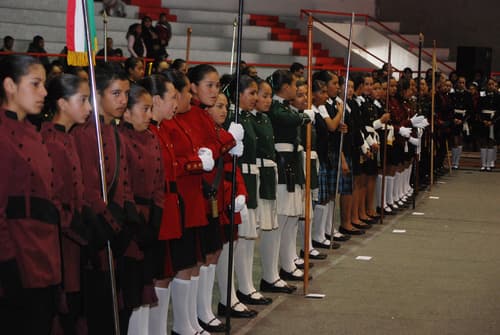 Escoltas. Durante la primera mitad del presente ciclo escolar se promovieron los valores patrios. JOSÉ ANTONIO RODRÍGUEZ / EL SIGLO DE DURANGO