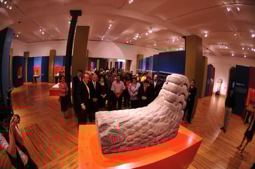 Exhibición. A partir de hoy puede ser visitada la muestra 'Moctezuma II', que fue inaugurada anoche en el Museo Arocena. EL SIGLO DE TORREÓN / CORTESÍA EL SIGLO DE TORREÓN / ERICK SOTOMAYOR
