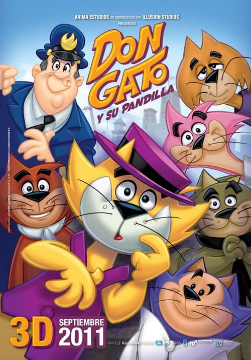 De primera. La película 'Don Gato y su Pandilla' estará terminada a fines de julio con una duración aproximada de 88 minutos. Al ser en 3D estereoscópica, se hace necesario el uso de lentes especiales para poder disfrutarla en la pantalla grande. ARCHIVO