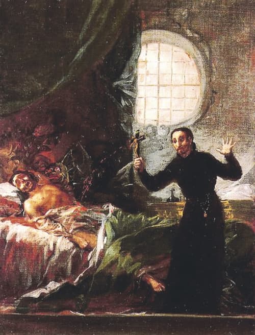 San Francisco de Borja, sj, en exorcismo.