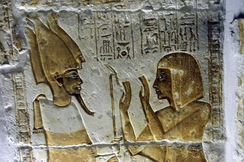 El público pudo apreciar el sepulcro de Horemheb, quien estuvo al frente de un ejército del faraón. (EFE)