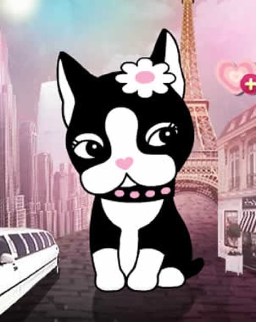 Rebecca Bonbon es una perrita bulldog que vive en Nueva York.