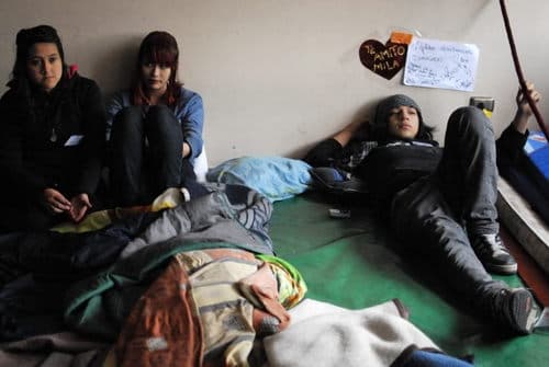 Radicalizan huelga. Un estudiante está a punto de morir y sus demandas no han sido cubiertas.