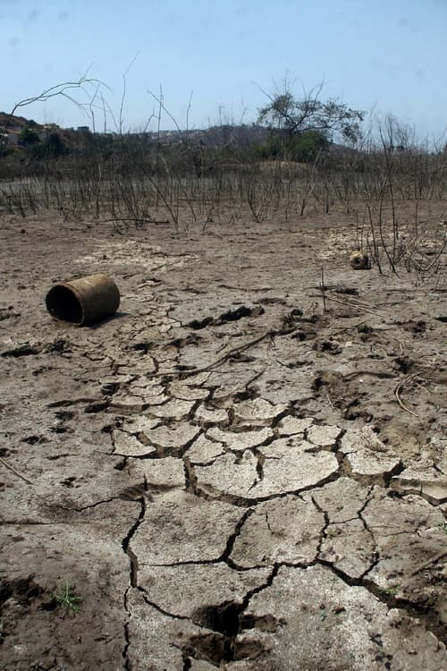 Seco. Vista de un río en Baja California azotado por la fuerte sequía que en 2009 prevaleció en la zona norte del país y que causó que las represas en Baja California bajaran su capacidad.