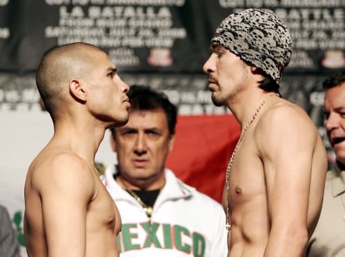 El boxeador mexicano Antonio Margarito y el boricua Miguel Cotto promocionaron su pelea del próximo 3 de diciembre en el Madison Square Garden.