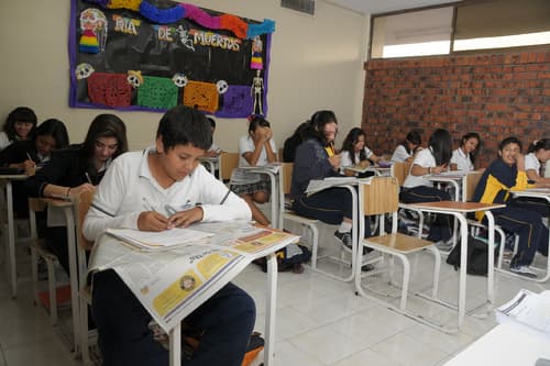 Lectura. El Colegio León Felipe está listo para participar en el concurso 'Yo Leeo'.