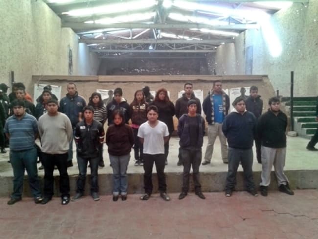 Los 16 detenidos aseguraron que Canales Lazcano ordenó el homicidio de los cinco policías en el mes de diciembre de 2011.