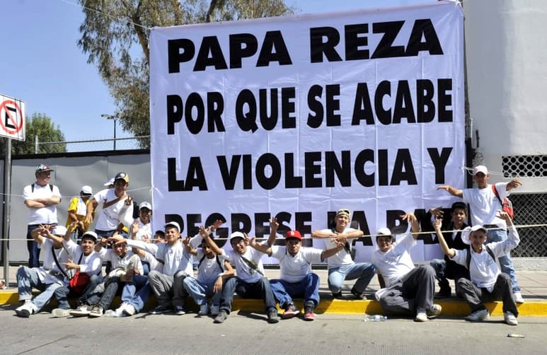 La visita papal a Guanajuato, uno de los estados que conforman el Bajío, ocurre casi 12 años después de que su antecesor, el Papa Juan Pablo II, canonizara a los 25 mártires de la llamada Guerra Cristera. (EFE)
